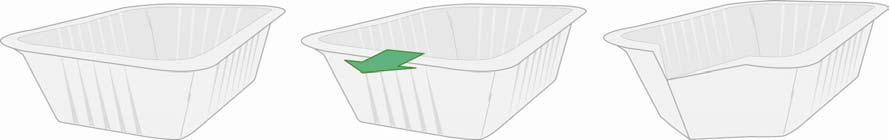 Firstly you need to prepare the boat: Bend the front of the foil tray to form a prow (the front bit), then pierce two small