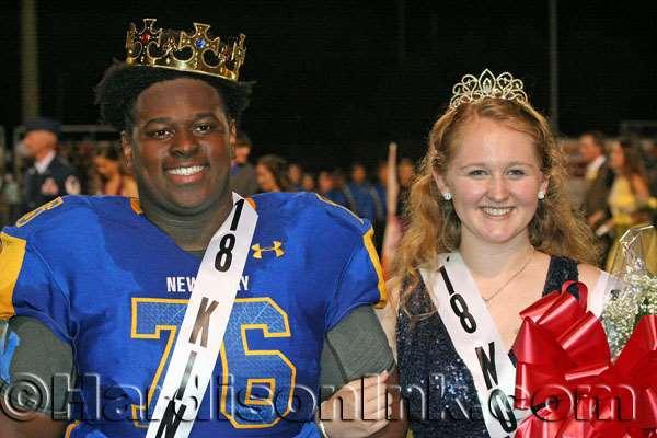 Greg Miller and Scarlett MacDonald were crowned Newberry homecoming royalty at half time.