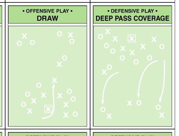 For example, in the graphic above, the ball is sitting on the Defending player s 45 Yard line and is heading up the field toward his End Zone.