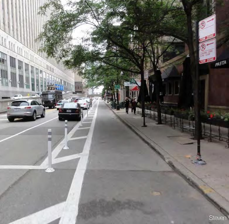 Cycle Tracks/Buffered Bike Lane Might be 2 way or one way Buffering requires careful design at