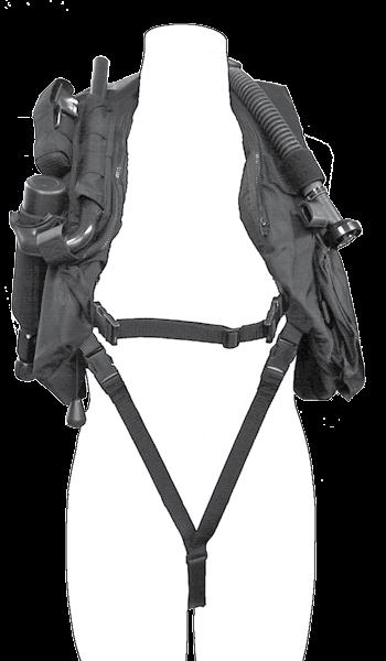 15 DONNING & ADJUSTMENT PROCEDURES Donning 1. One end of the crotch strap ( Fig.11) has a single male quick-release buckle. The other end has two male quick-release buckles.