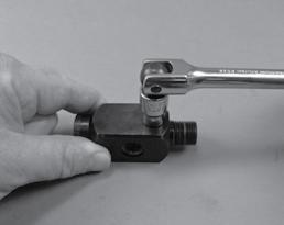 32 Odyssea Technical Manual 9. Remove the safety plug (42a) from the port of the valve body (41) using a flex wrench (pn 9-44363) and 1/2 socket (pn 944333). Discard safety plug.