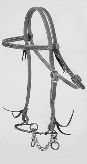 Like a snaffle, you can ask them through the turn. Tune, park, and correct a horse without scaring them.