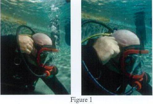 Air Leaks Underwater If the mask leaks air, you may need to tighten or loosen some or all straps > ie.