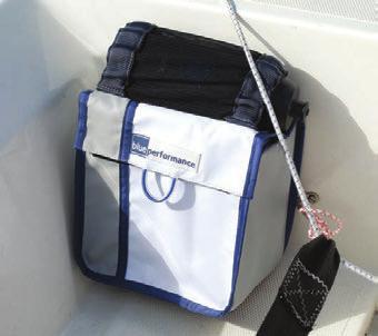 DINGHY COCKPIT BAG STORAGE RAIL BAG Store your lunch, drinks, sun cream, etc, in this handy storage bag. Specially developed for Laser and Optimist type of boats.