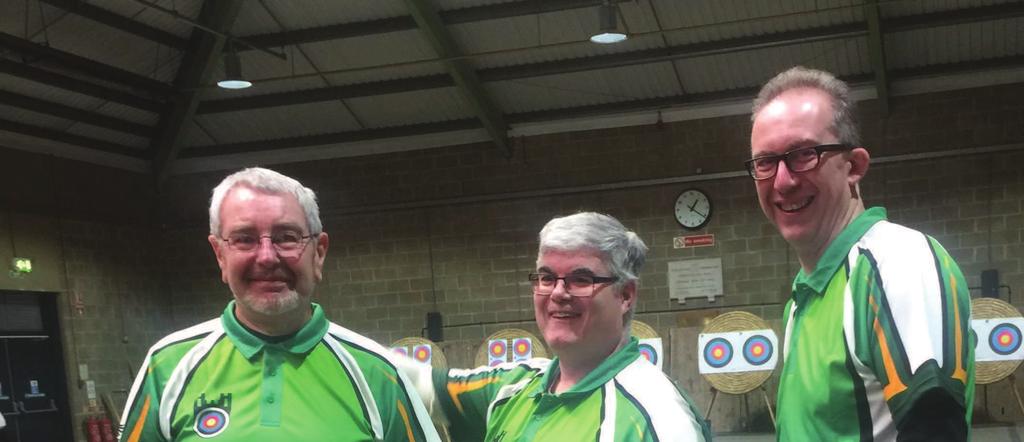 scores are added together and ranked Team competition: three archers each shoot six 70 Metre rounds, a total of 18 scores Men's,