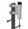 6116026 Ladder Anchor Post Galvanized removable extension with eye-bolt anchor to attach 3-way SRL.