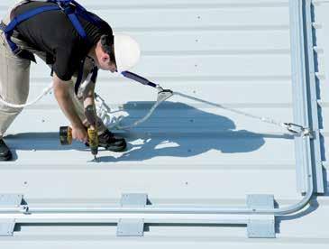 (8 mm) cable provides a discreet and unobtrusive solution to fall protection.