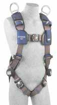 1113040C ExoFit NEX Vest-Style Harness Aluminum front and back D-rings, locking quick-connect buckles.