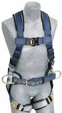Harnesses Integrated trauma straps minimize
