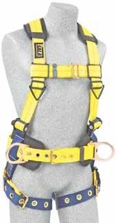 3M DBI-SALA Delta Crossover-Style Harnesses A front-mounted D-ring makes the