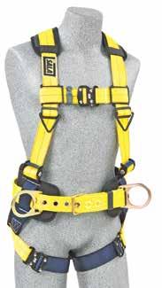 1102950C Delta Crossover-Style Harness Back and front D-rings, tongue buckles legs.