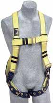They also include connections for an optional derrick belt, which adds comfort while