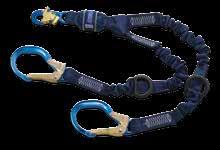 8 m) 1246153 Force2 Wind Energy Lanyard Twin-leg with elastic web, snap hook and