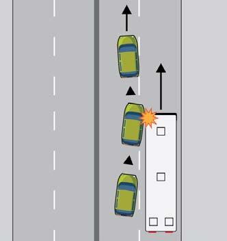 occur when non- DART vehicle is also moving straight or it is passing the DART