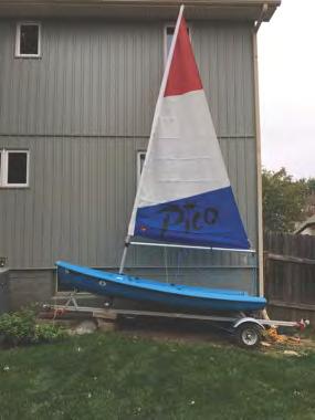 6/18 Laser Pico Wonderful Laser Pico sailboat by Vanguard, 2007 for sale. 12 long with large sail (55 sq. foot) and optional jib.