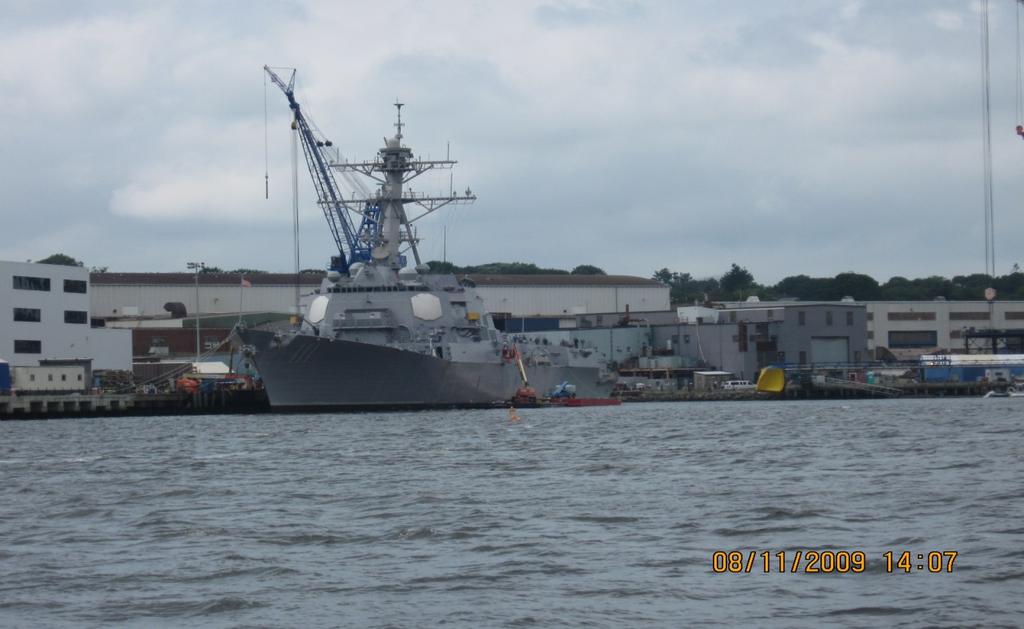 Shoaling in late 2010 and early 2011 Dredging would need to occur to move the U.S.S. Spruance