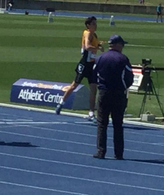 Charlotte Curran had to wait till almost the end of the competition to run her final, the 14yrs 400m was the fifth last run of the four days. Charlotte ran a pb time of 62.