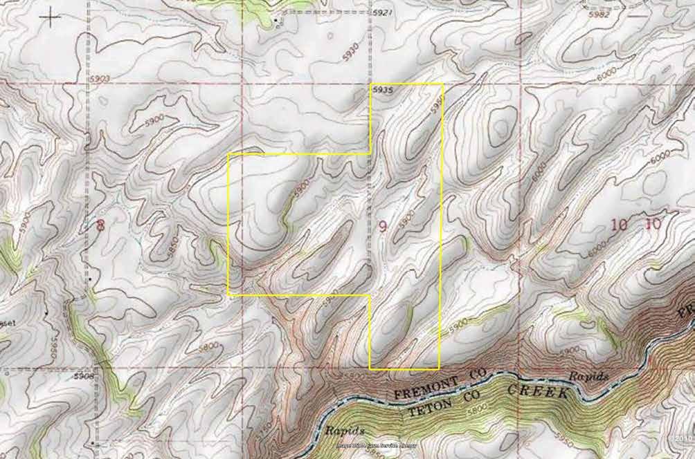 Bitch Creek Canyon Ranch To pographic Map Maps