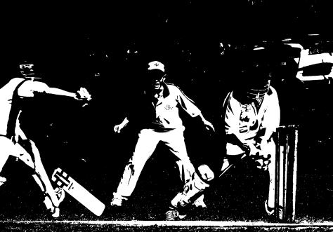 A straight line is maintained while running between creases to ensure that the minimum distance is covered. h. Bat is held with extended arm and slid (not dug) into crease. i. Bat is held in appropriate hand for turn to visually see the ball-opposite hand to hand closest to the ball.