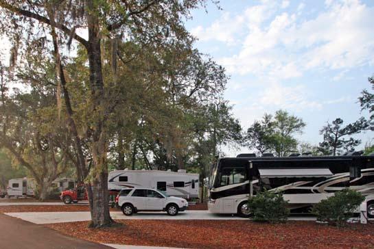 Choose from any of these comfortable selections: 20 RV Sites - concrete