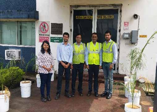 Reuse of waste pvc containers! Team Maithon reused old pvc containers of fire paint to grow ornamental plants Your innovative efforts towards Greenolution is indeed highly appreciated! 1.