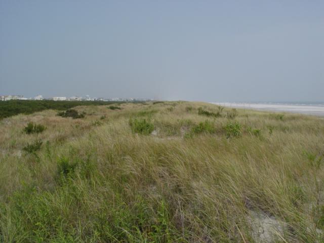 This entire area now covered in dune grass was bare beach in 1986, while the dark vegetation (bayberry) was dune grass on the initial primary dune at that time.