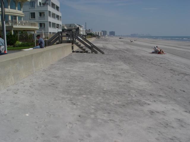 Little in the way of dune development is possible due to a narrow beach.
