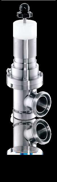 As bunging device during ferentation they can be used for pressure keeping with cobined CO 2 recovery. Another feature is the possible application as overflow valve in a pipe syste.