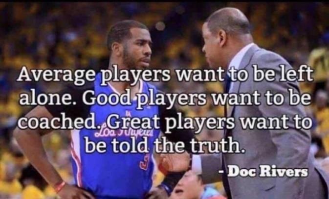 reach their potential. To not be demanding is to cheat the player out of reaching their potential.