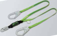 8 m) 903RLS-2/6FTWH* Rope One Locking snap hook Locking snap hook Adjustable 4-ft. (1.2 m) to 6-ft. (1.8 m) 907LS/6FTYL Wire rope One Locking snap hook Locking snap hook 6-ft. (1.8 m) 907NLS/6FTYL Vinyl-coated wire rope One Locking snap hook Locking snap hook 6-ft.