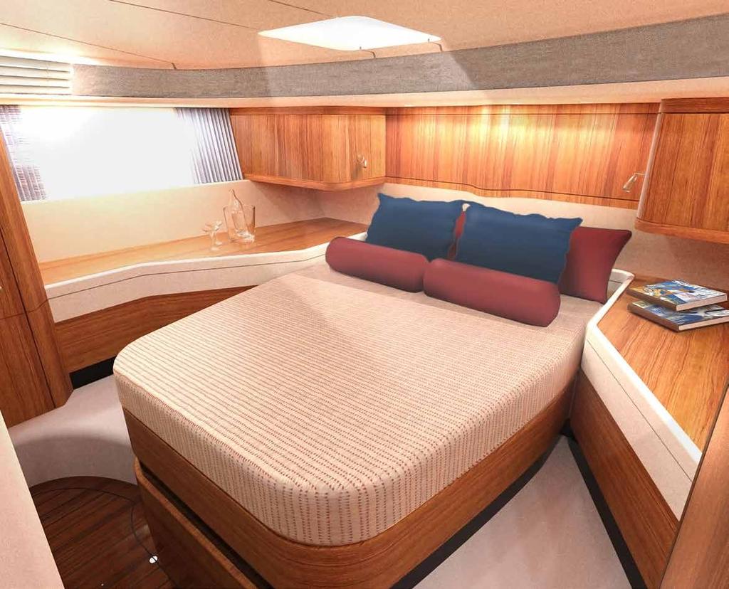 Cabins and Suites The total number of layouts and combinations on Najad 395 are unprecedented in the class of 40-foot yachts.