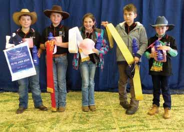 Junior Judging: Pee Wee Section: (7-10) 1st: Jack Robson (8) 4th: Angus Anderson (10) 2nd: Elle Beaumont (9) 5th: