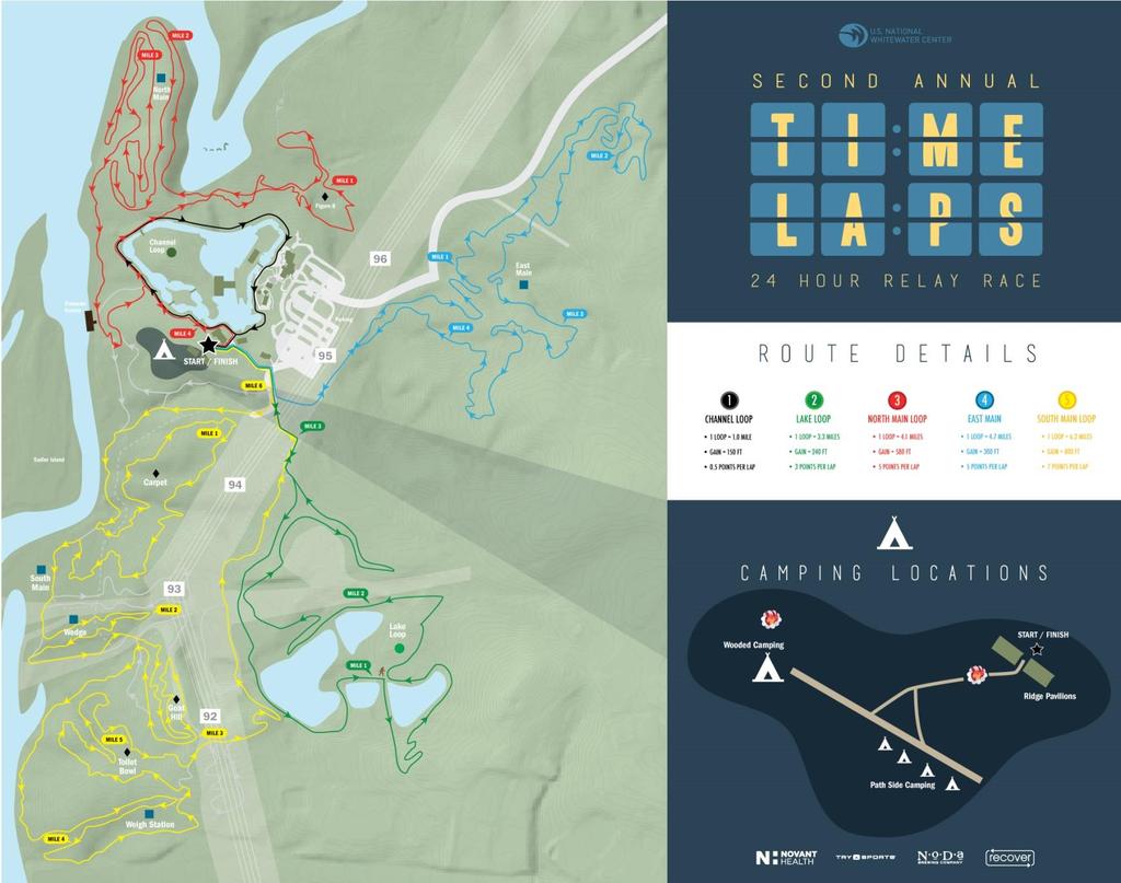 COURSE MAP: AWARDS: All participants will receive a custom finisher medal. We will also present awards to the top three 6 person and 12 person teams (regardless of gender specific or co-ed teams).