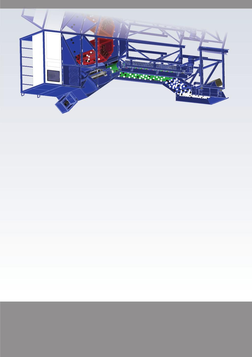 sorting The most important design features of the Comex separator which make this equipment unique are: + Vibrating feeder for particle dispersion providing good particle distribution + Belt conveyor