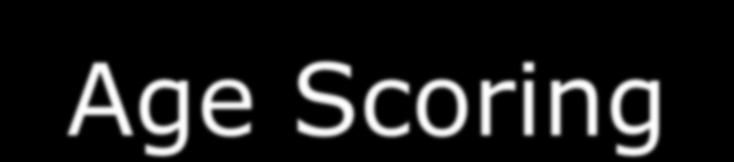Score Age Scoring Score = [(Asset Age) / (Service Life)-1] * 180 Subject to Maximum Score = 60 (Reach