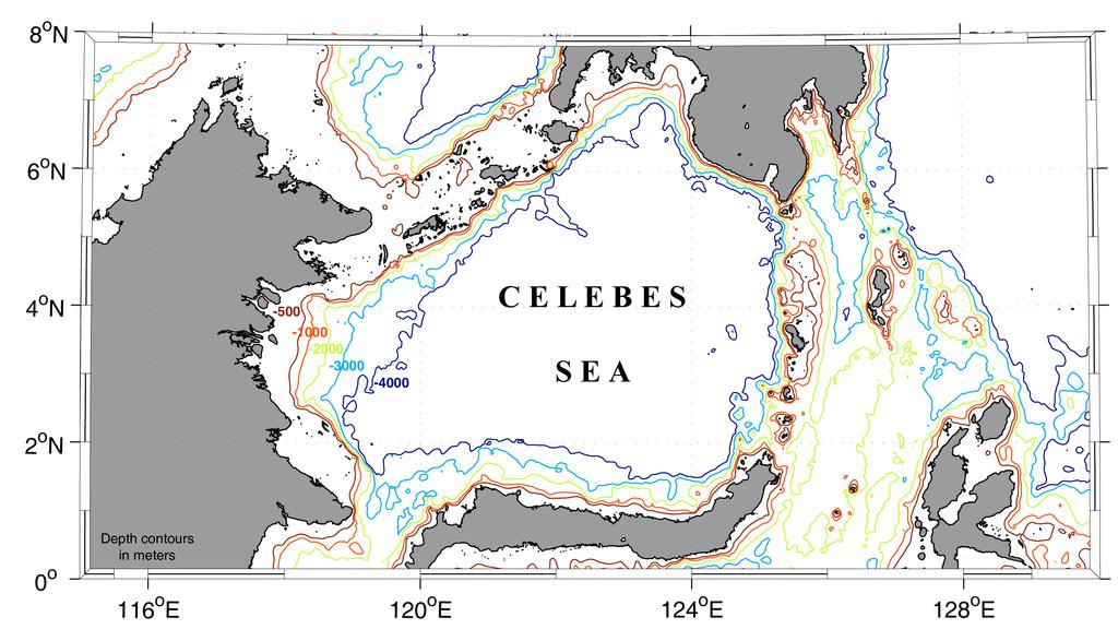 Overview The is located in the western Pacific Ocean north of the Indonesian Island of Celebes and south of the Sulu Sea and the Philippines (Figure 1).