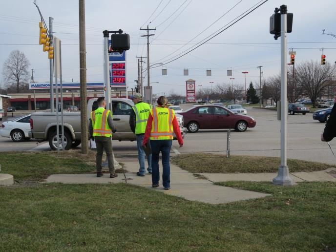 The segment includes a crosswalk at the intersection of Napier Avenue and M-139, but the sidewalks on either side of the crossings do not continue past the intersection.