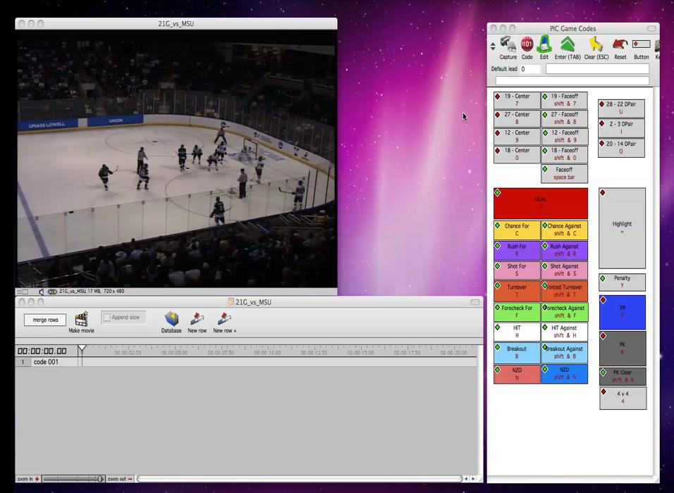 Figure 1: Sportscode Gamebreaker [11] is an example of existing software used for comprehensive video analysis in sports.