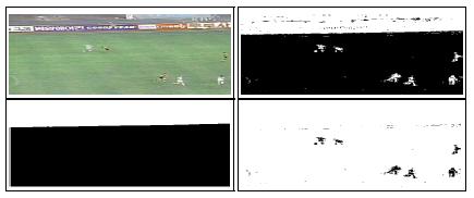 Figure 3: Field extraction is a technique for background estimation that separates moving objects in a sequence from the static background.