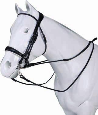 AC9520 Gioconda AC9525 Amazzone Bridles Fitting Fitting Italian rolled leather double-bridle Latex-padding crown piece, leather covered Contoured and