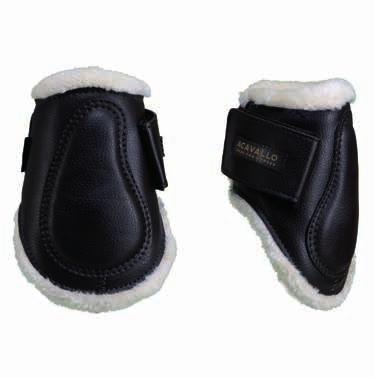 Full Eco-leather ankle boots Eco-wool lined Velcro