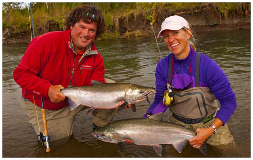 We fish three different streams within a short distance from the Yantarni Salmon Camp.