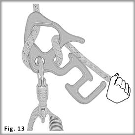 Illustrations are shown with SIMPLE Friction Mode. Friction Settings can be used with all Friction Modes. Never let go of the brake end of the rope while rappelling with the SQWUREL.