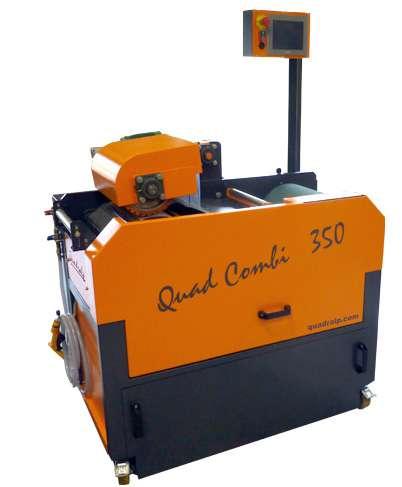 quad combi 350 DESCRIPTION The Quad Combi 350 machine combines stone and grinding belt in line.