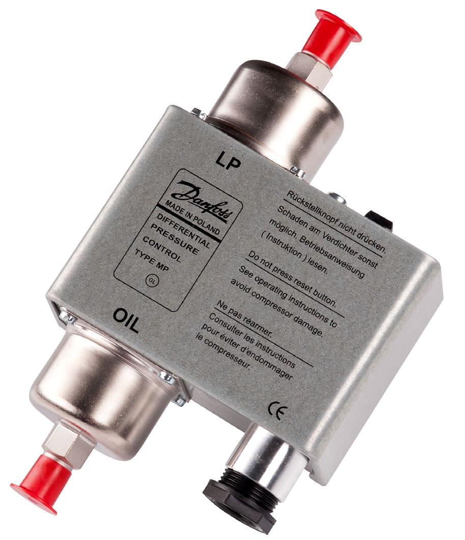 MAKING MODERN LIVING POSSIBLE Data sheet Differential Pressure Control Types MP 54, MP 55 and MP 55A MP 54 and MP 55 oil differential pressure controls are used as safety switches to protect