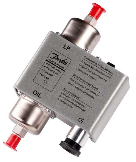 MAKING MODERN LIVING POSSIBLE Technical brochure Differential pressure controls, Type MP 54, 55 and 55A MP 54 and oil pressure controls are used as safety switches to protect refrigeration