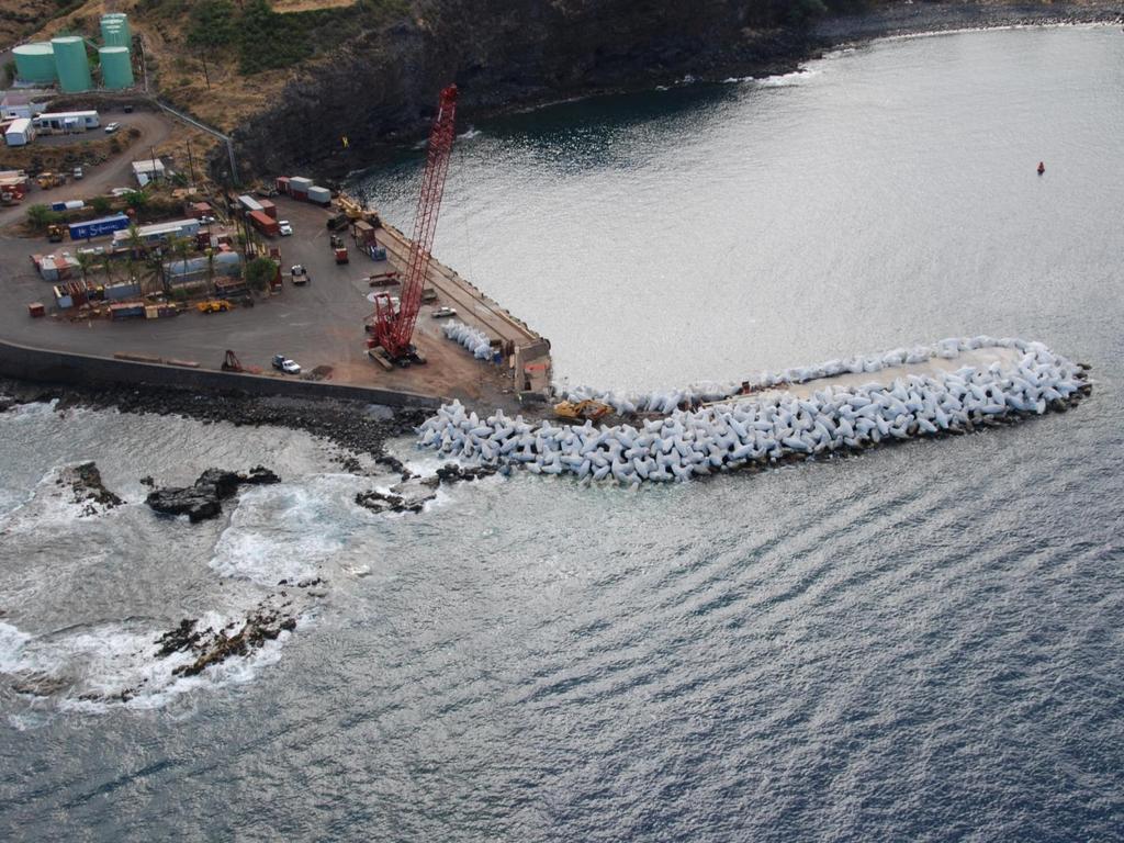 Summary of Conclusions Incident post construction waves at repaired breakwater have been 10 ft or less so far These waves have not been large enough to affect breakwater armor layer