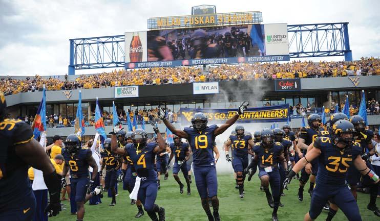 Scoring 20 or more in a quarter West Virginia scored 21 points in the second quarter against Kansas in 2012, marking the seventh time in 2012 in which WVU scored at least 21 points in a quarter.