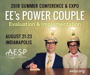 AESP Exhibitor and Sponsorship Information August 21-23, 2018 Hyatt Regency Indianapolis Indianapolis, IN Background: A gathering of the brightest minds in EE program planning, implementation, and